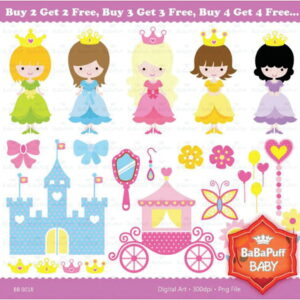 Kit digital Princesas 04
