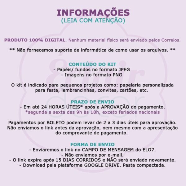 Kit Digital PRINCESAS DISNEY - Imagem 3