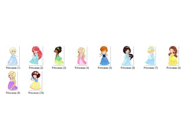 Kit Digital - Princesas Disney Aquarela 07 - Imagem 2