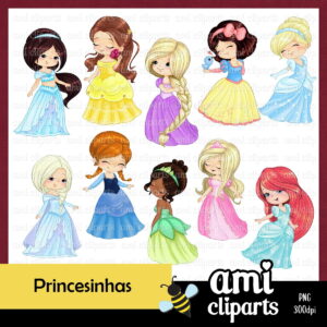 Kit Digital Princesas Disney