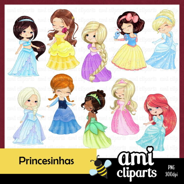 Kit Digital Princesas Disney