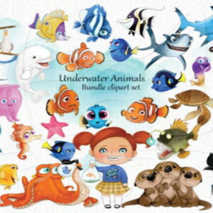 Kit Digital Procurando Nemo Aquarela