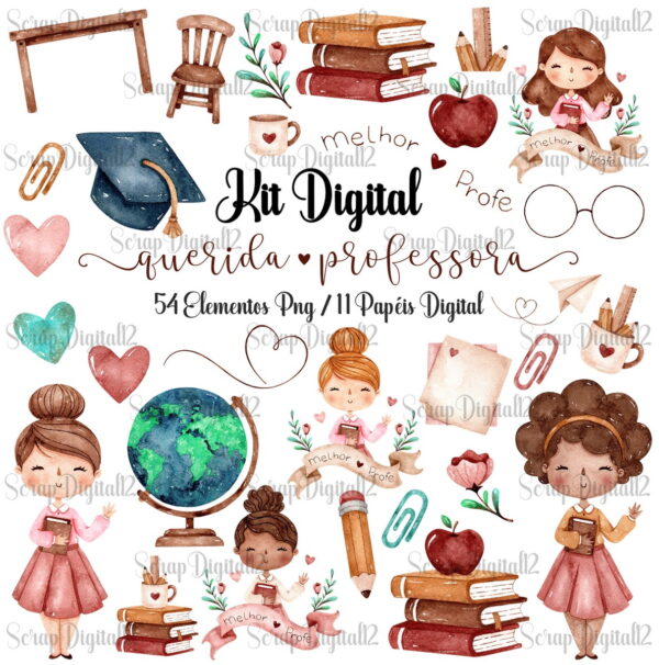 Kit Digital - Professora Aquarela