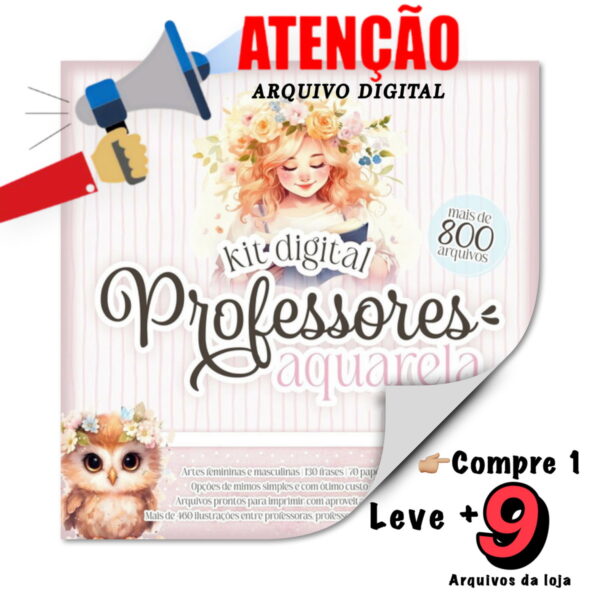 Kit Digital Professores Aquarela Letterinhas 2023