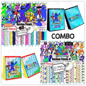 Kit Digital Rainbow Friends "combo"