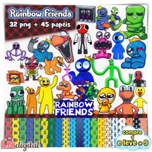 Kit Digital Rainbow Friends