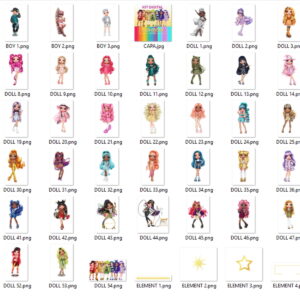 Kit Digital Rainbow High