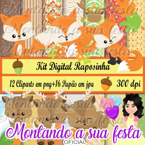 Kit Digital Raposinha