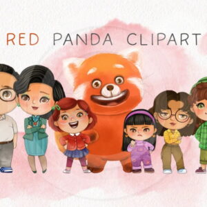 Kit Digital - Red Panda Aquarela (cod. 0024)