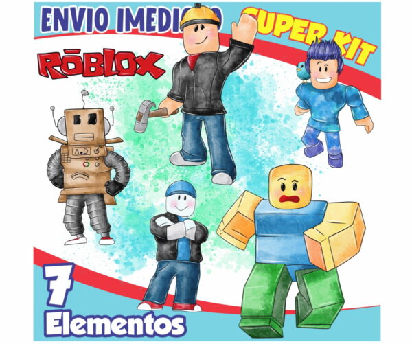 Kit Digital Roblox Aquarela