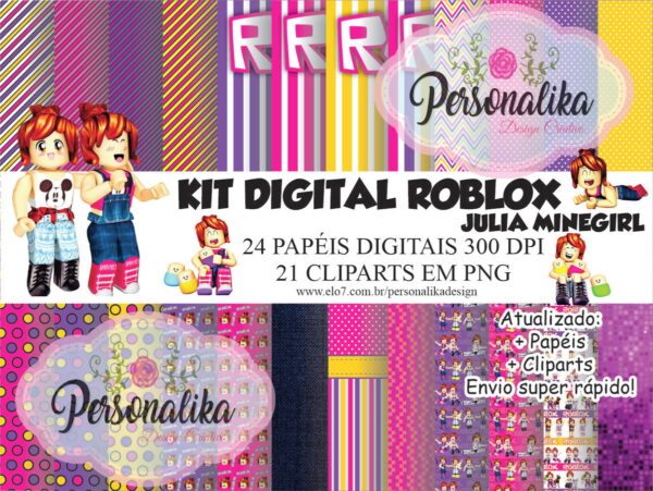 KIT DIGITAL ROBLOX JULIA MINEGIRL
