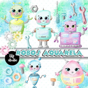 Kit Digital Robos Aquarela