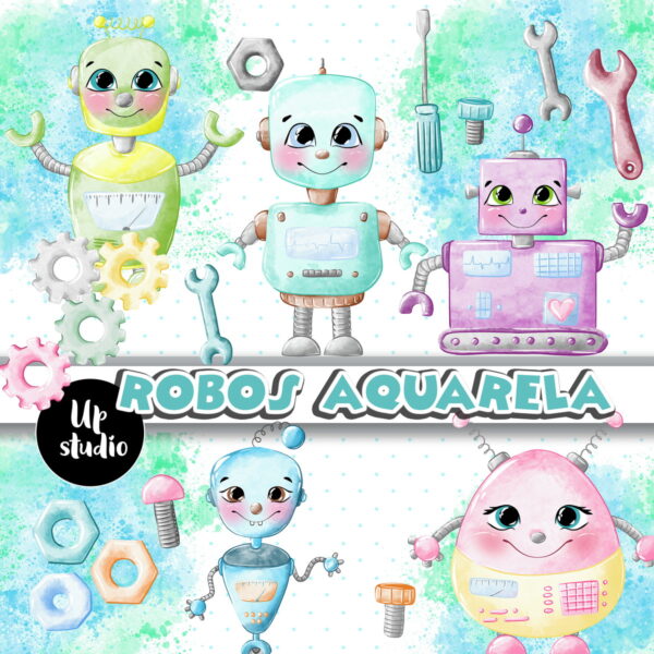 Kit Digital Robos Aquarela