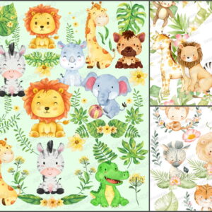 Kit Digital Safari Aquarela 3