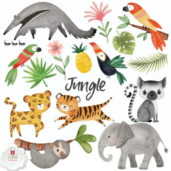 Kit Digital Animais Selva - Imagem 2