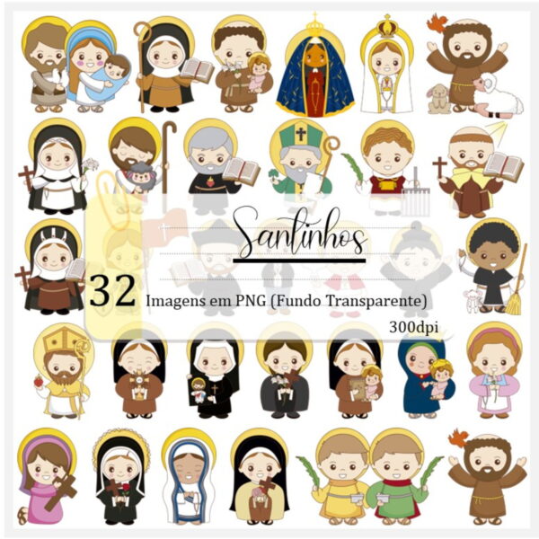 Kit Digital - Santinhos E Santinhas