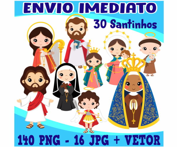 KIT DIGITAL SANTINOS 30PNG+VETORES