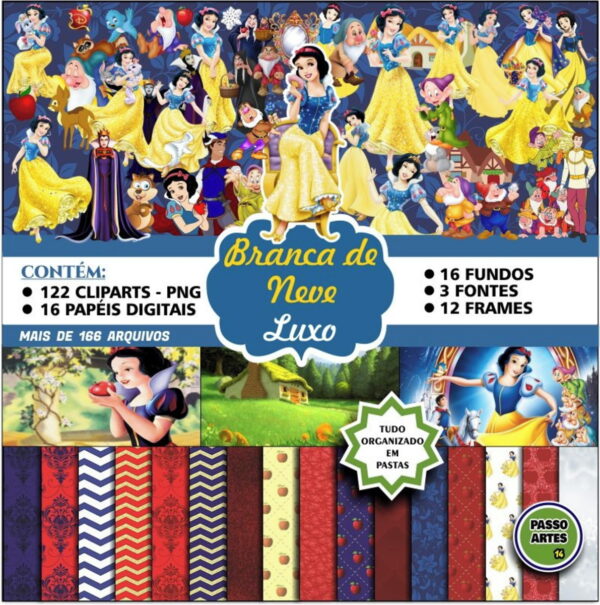 Kit Digital Scrapbook BRANCA DE NEVE LUXO