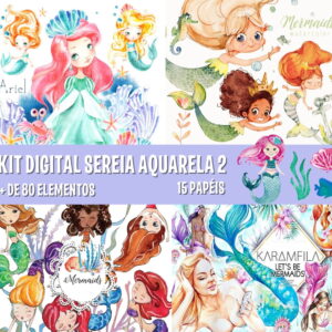 KIT DIGITAL SEREIA AQUARELA 2