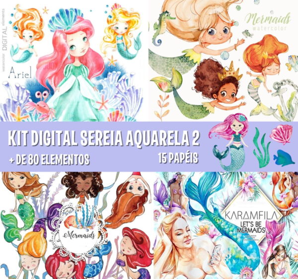 KIT DIGITAL SEREIA AQUARELA 2