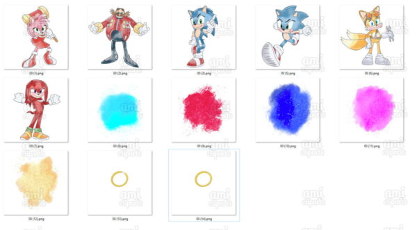 Kit Digital Sonic Aquarela - Imagem 2