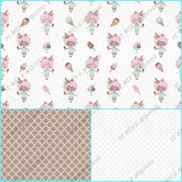Kit Digital Sorveteria Aquarela - Image 2