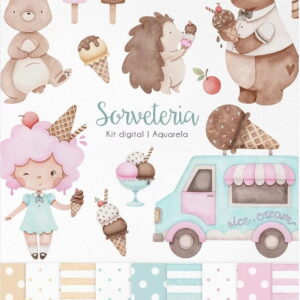 Kit Digital - Sorveteria Aquarela