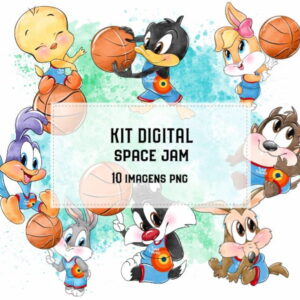 Kit Digital Space Jam Aquarela #1838#