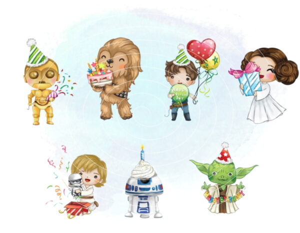 Mega Kit Digital - Star Wars Aquarela (cod. 0095)
