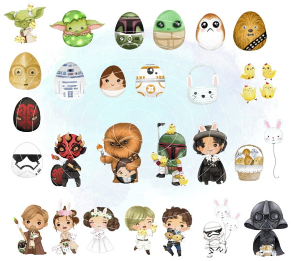 Mega Kit Digital - Star Wars Aquarela (cod. 0095) - Image 5