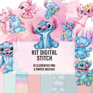 Kit Digital Stitch Aquarela #1967#