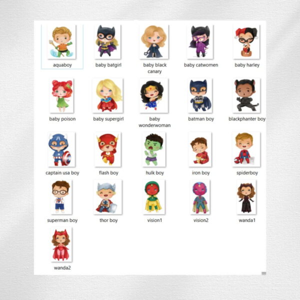 Kit Digital Super Herois Baby Aquarela - Imagem 2