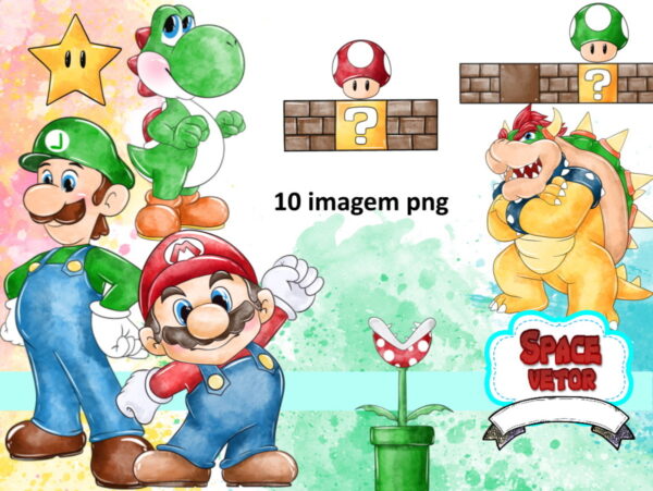 Kit Digital Super Mario Kit Digital Compre 1 Leve 3