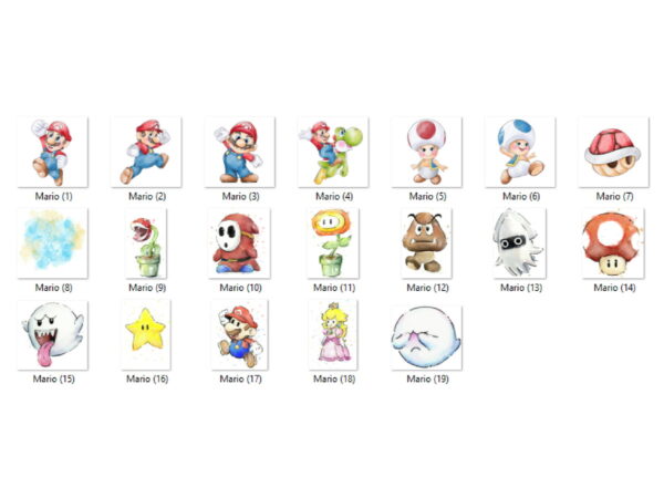 Kit Digital - Super Mario Bros Aquarela - Image 2