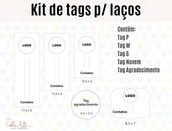 Kit Digital -tags p/ Laços - Imagem 2