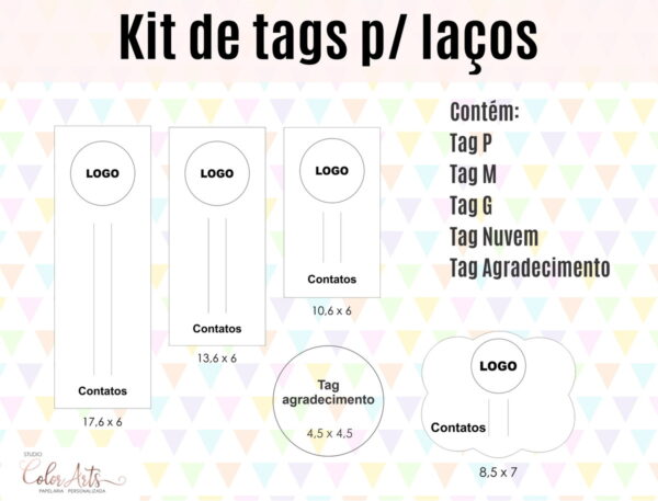 Kit Digital -tags p/ Laços