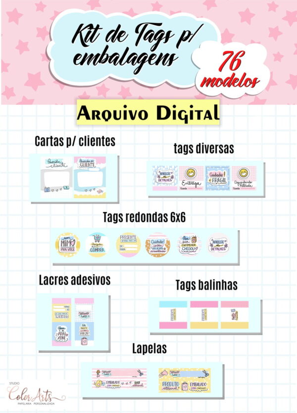 Kit Digital Tags para Embalagens