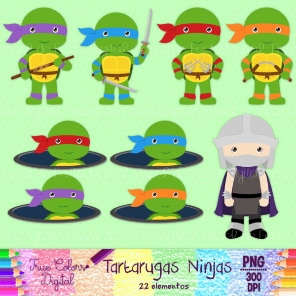 Kit Digital Tartarugas Ninjas - Imagem 2