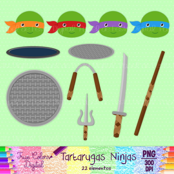 Kit Digital Tartarugas Ninjas - Imagem 3