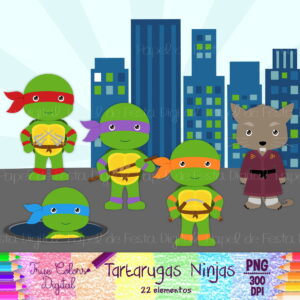 Kit Digital Tartarugas Ninjas