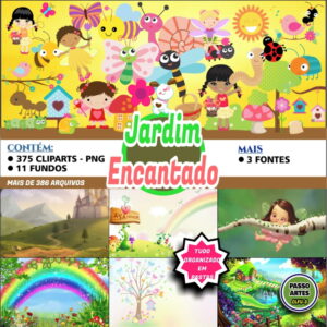 Kit Digital Temático JARDIM ENCANTADO
