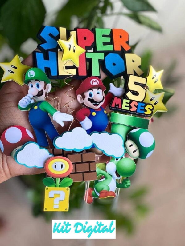 Kit Digital Topo Bolo Super Mario