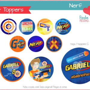 Kit Digital Toppers Nerf
