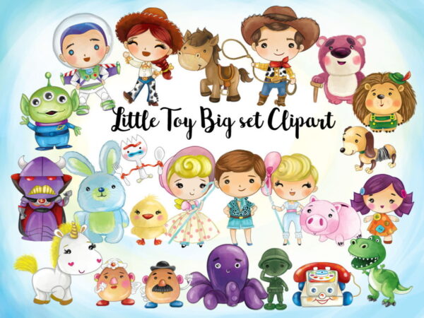 Kit Digital Toy Story Aquarela 1666