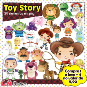 Kit Digital Toy Story Aquarela
