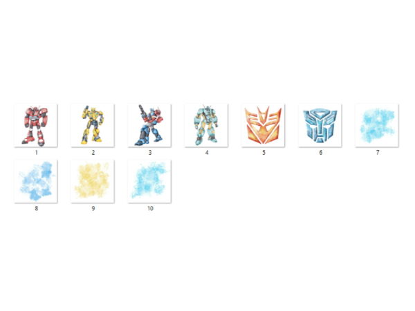Kit Digital - Transformers Aquarela - Image 2