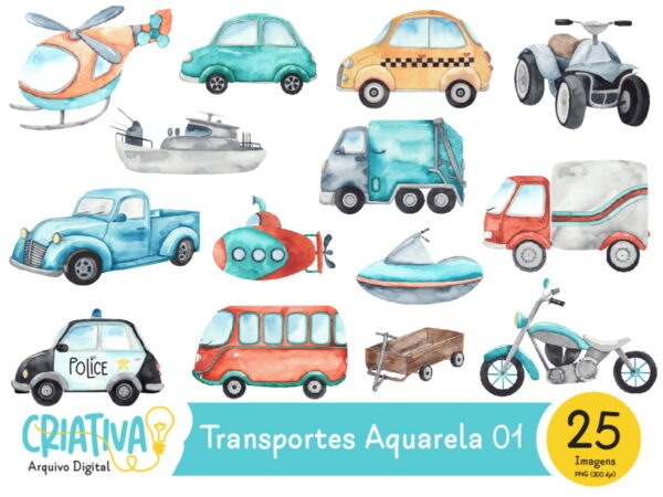 Kit Digital - Transportes Aquarela