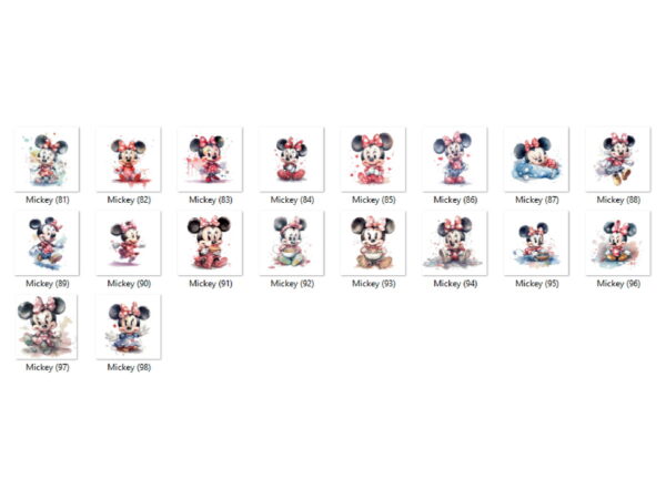 Kit Digital - Turma do Mickey Aquarela 01 - Image 4