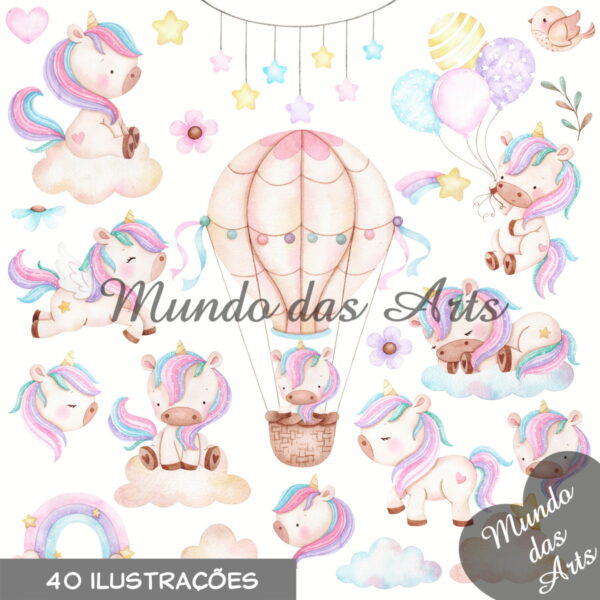 Kit Digital Unicórnio + 2 Kits de Brinde!!! - Imagem 2