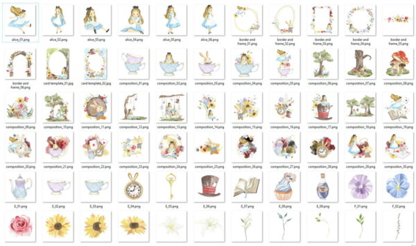 Kit Digital Alice Aquarela - Imagem 2